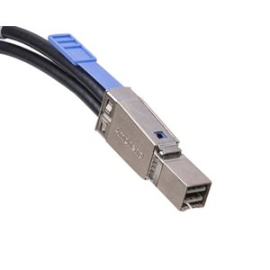 Amphenol CS-NMCCEJ0002-2M 2m (6.6') 24G External 8x HD Mini-SAS 4.0 Cable - 8x Mini-SAS HD (SFF-8644) to 8x Mini-SAS HD (SFF-8644) Passive Copper Cable [28 AWG] - 24G SAS 4.0 / iPass+™ zHD